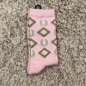 Pink Patterned Kids Socks